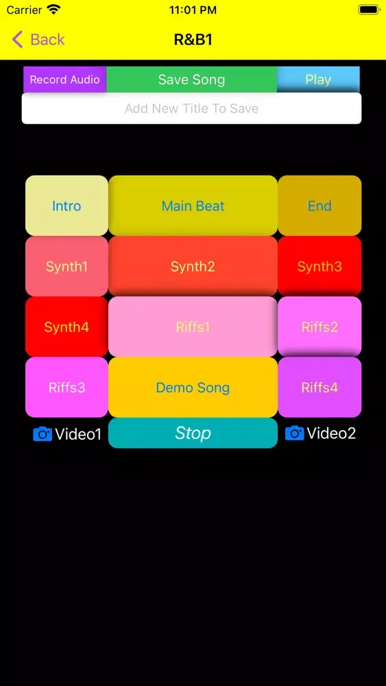 Tangkapan layar Music Pad Machine