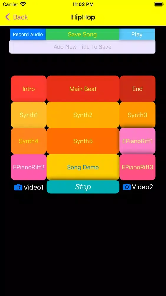 Tangkapan layar Music Pad Machine