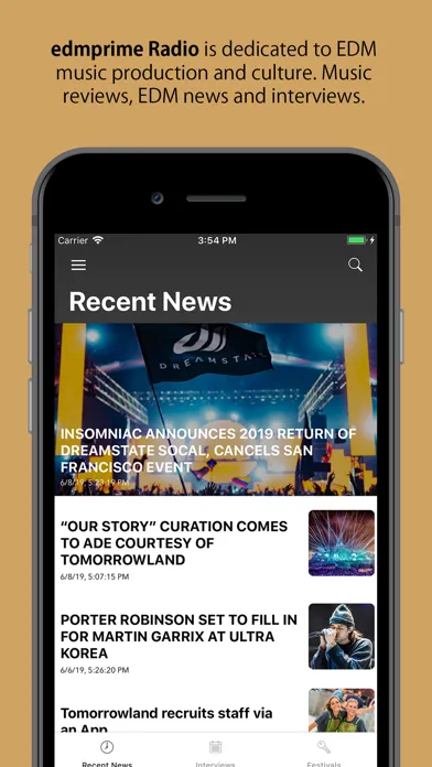 edmprime Radio Screenshots