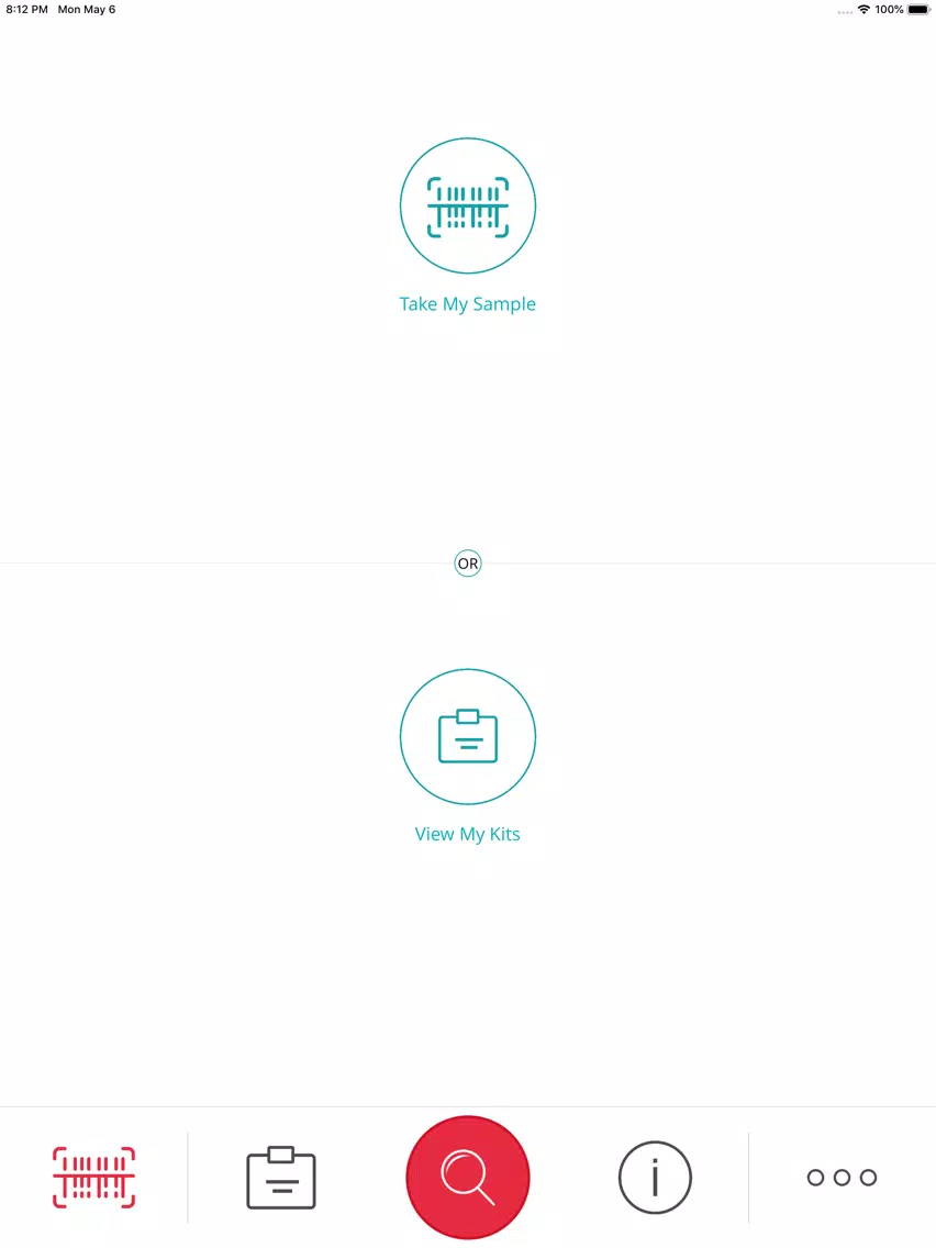 ภาพหน้าจอของ eDNA Discovery Lab iPad 