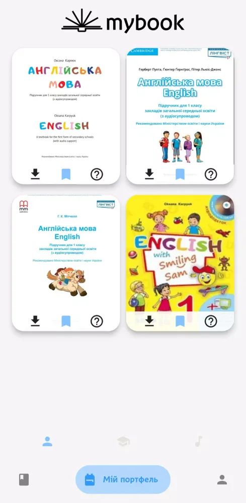 Zrzuty ekranu MyBook