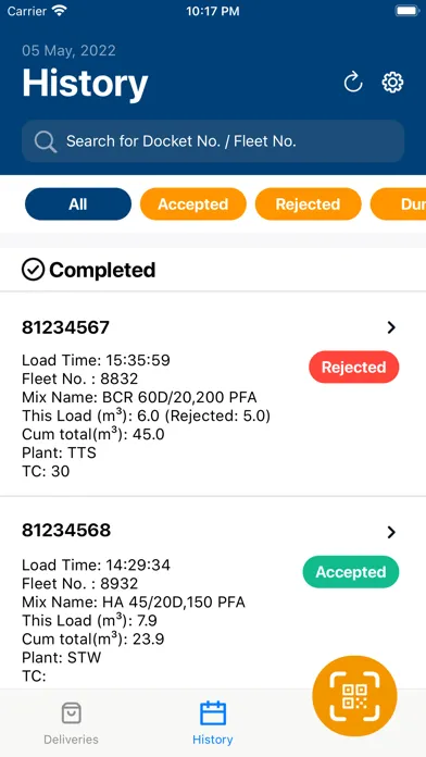 Скриншоты Alliance E-DOCKET Customer App