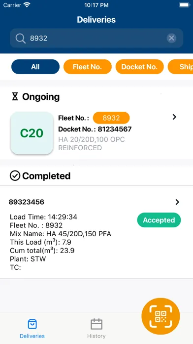 Скриншоты Alliance E-DOCKET Customer App