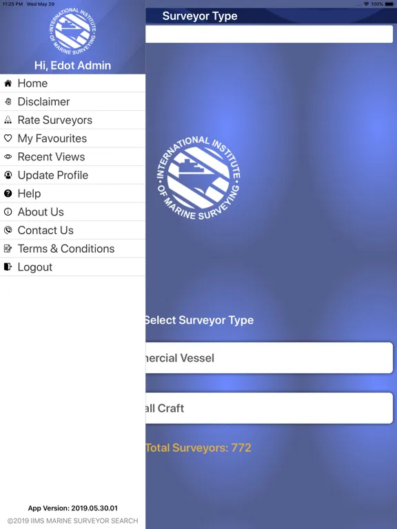 ภาพหน้าจอของ Marine Surveyor Search iPad 