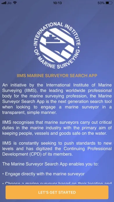 ภาพหน้าจอของ Marine Surveyor Search
