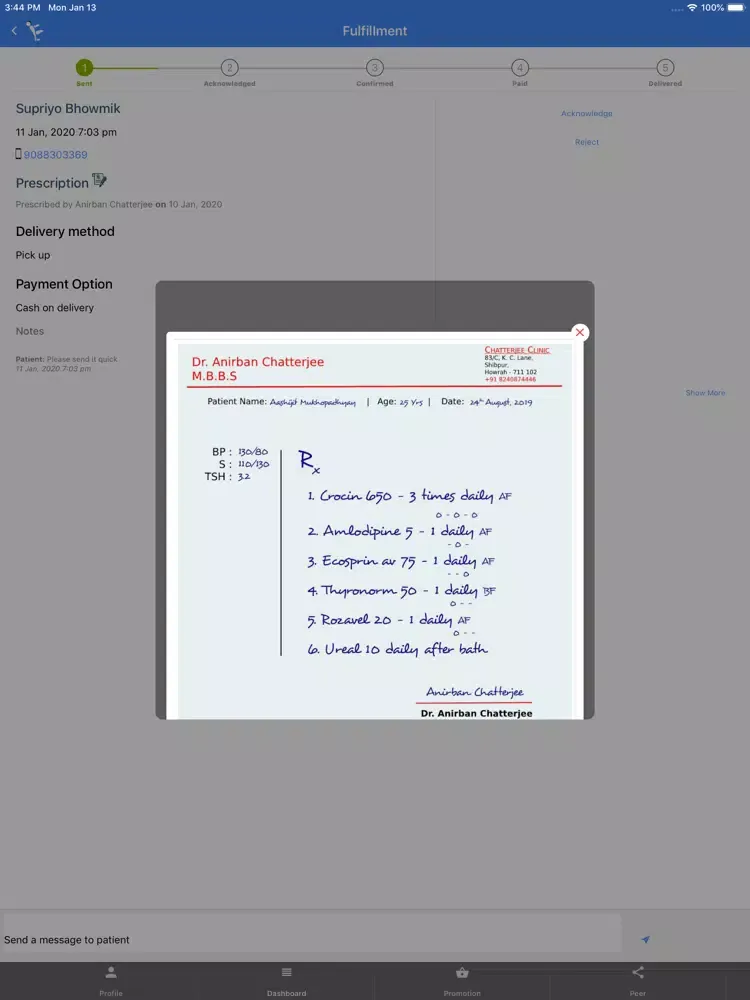 تصاویر eDot Health iPad 