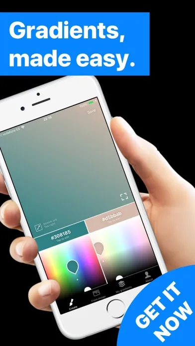 Tangkapan skrin Gradients Maker Design Tool HD