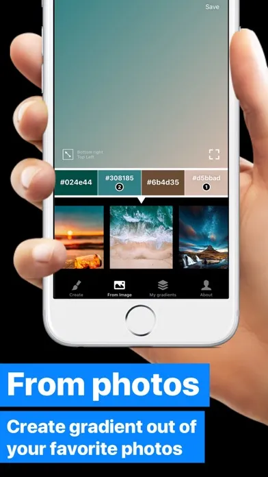 Tangkapan skrin Gradients Maker Design Tool HD