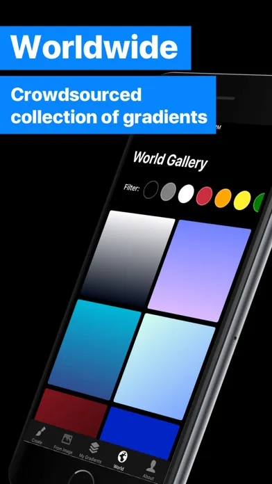 Tangkapan skrin Gradients Maker Design Tool HD