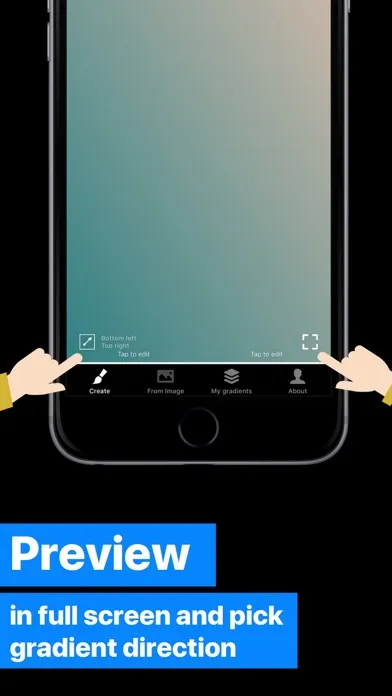 Tangkapan skrin Gradients Maker Design Tool HD