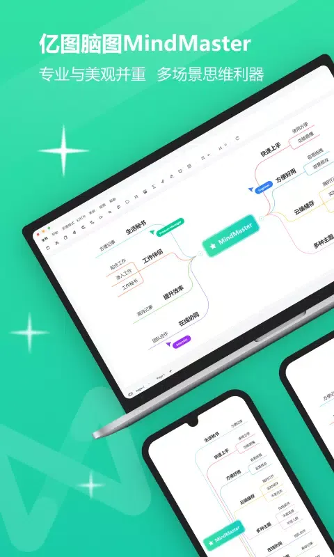 Capturas de pantalla de MindMaster思维导图