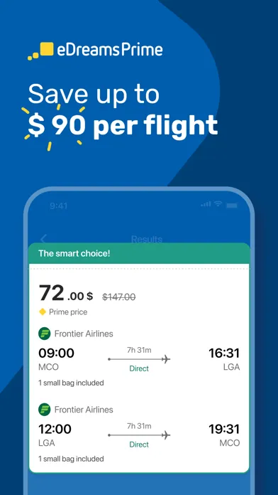 eDreams: Flights, hotels, cars Screenshots