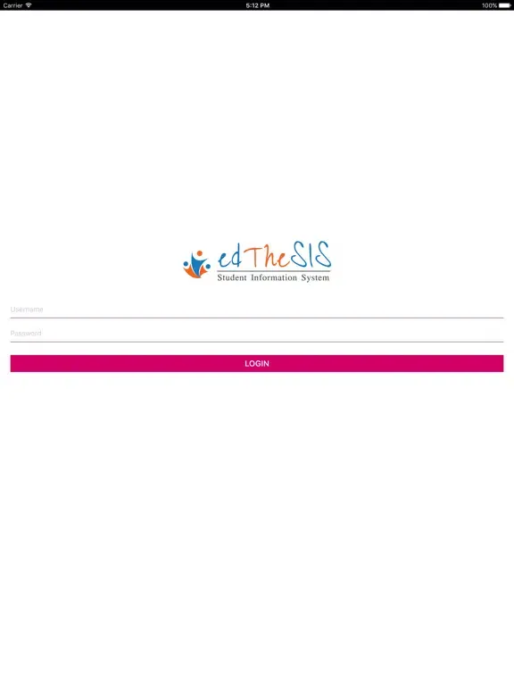 Ảnh chụp màn hình của edTheSIS iPad 