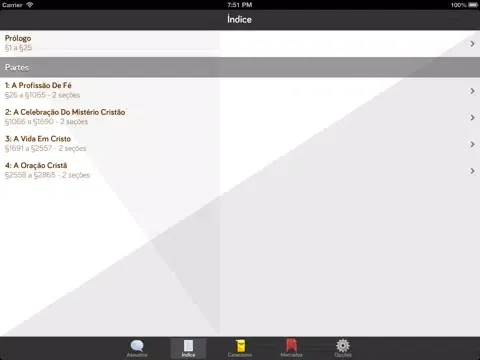 Pocket Catecismo - Catecismo da Igreja Católica iPad 应用截图