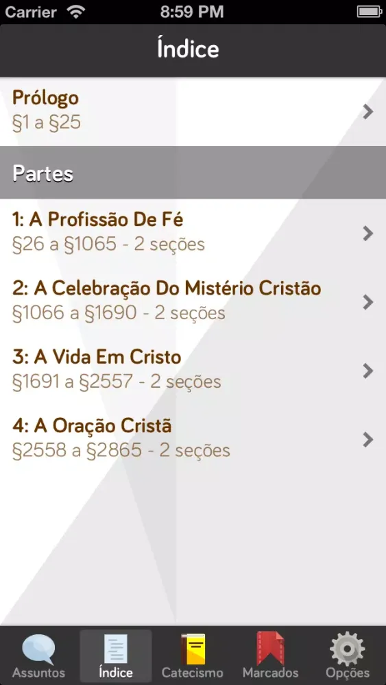 Pocket Catecismo - Catecismo da Igreja Católica应用截图