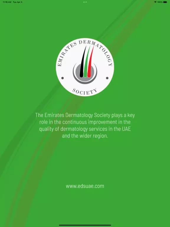 Capturas de pantalla de Emirates Dermatology Society iPad 