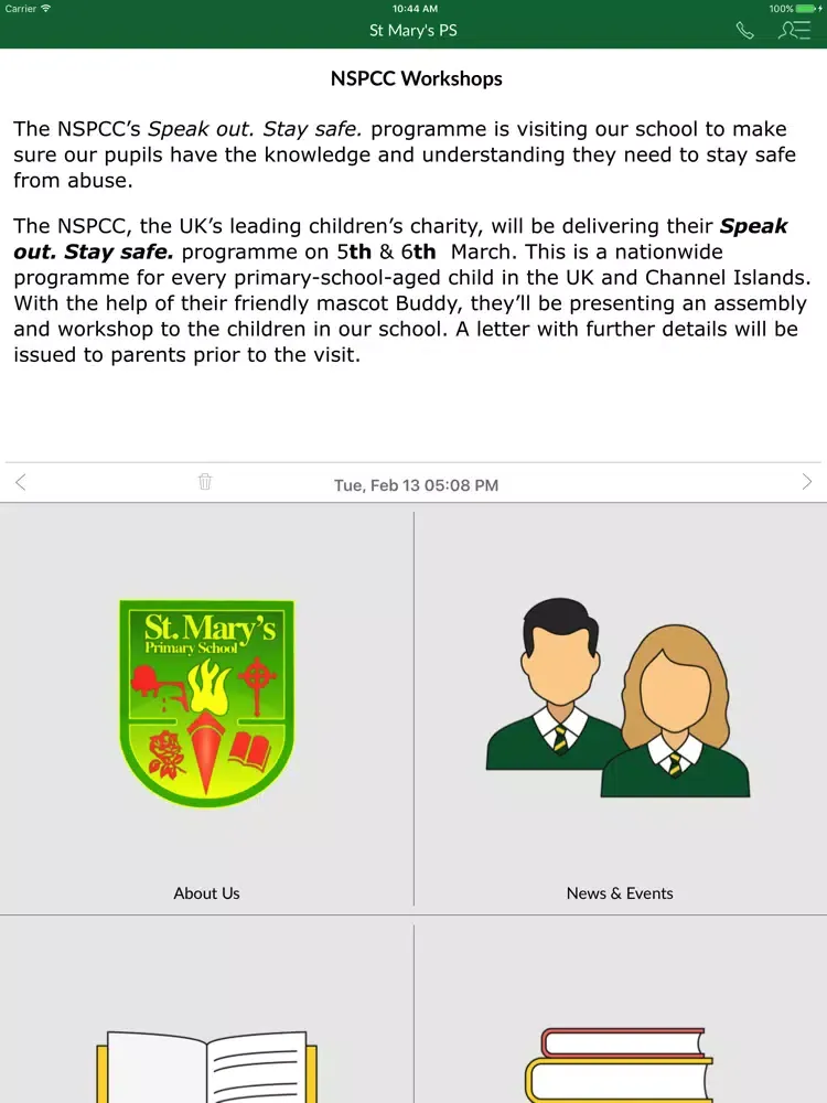 Screenshot di St Mary's PS Banbridge iPad 