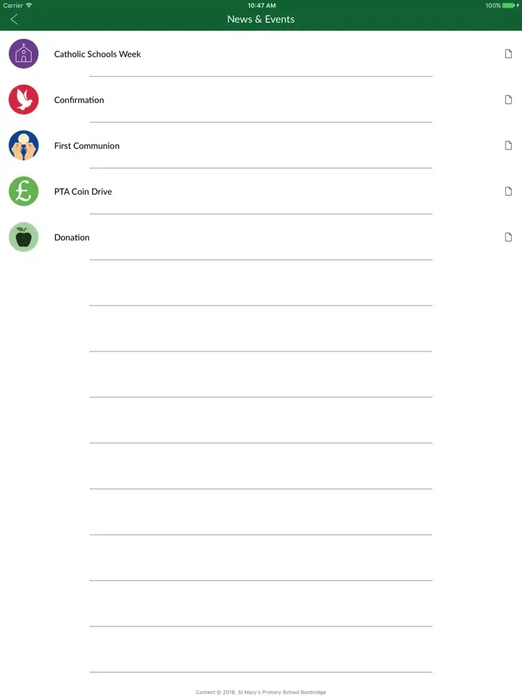 Screenshot di St Mary's PS Banbridge iPad 