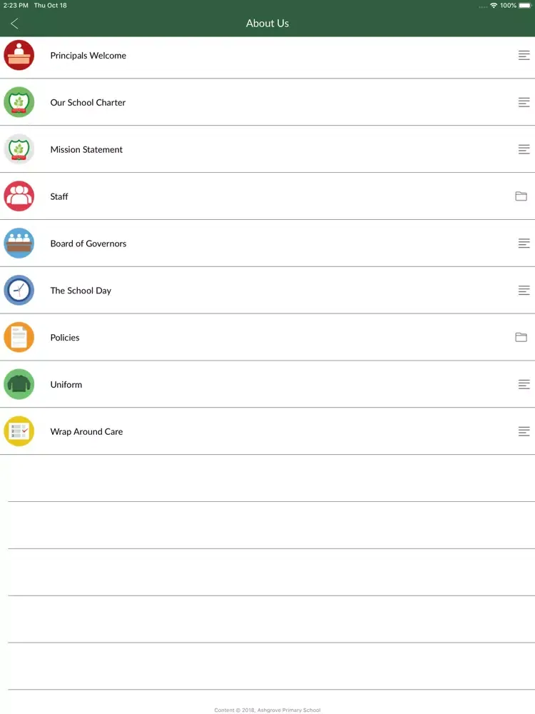 Ashgrove Primary School iPad  স্ক্রিনশট