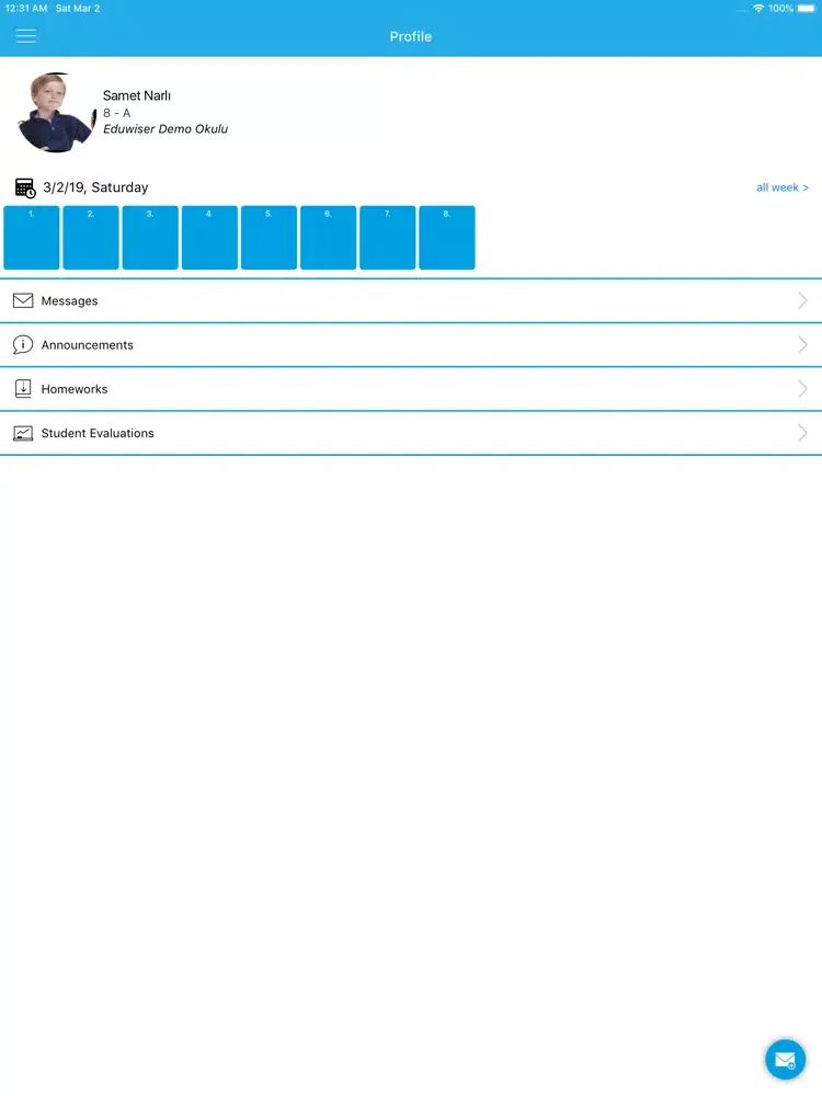 Zrzuty ekranu Eduwiser iPad 