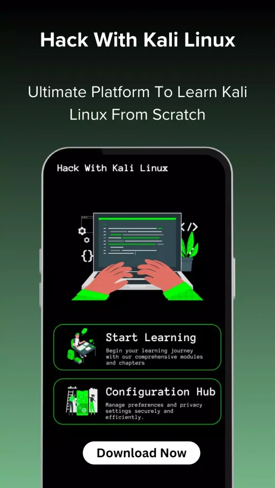 Captures d'écran de Hack With Kali Linux