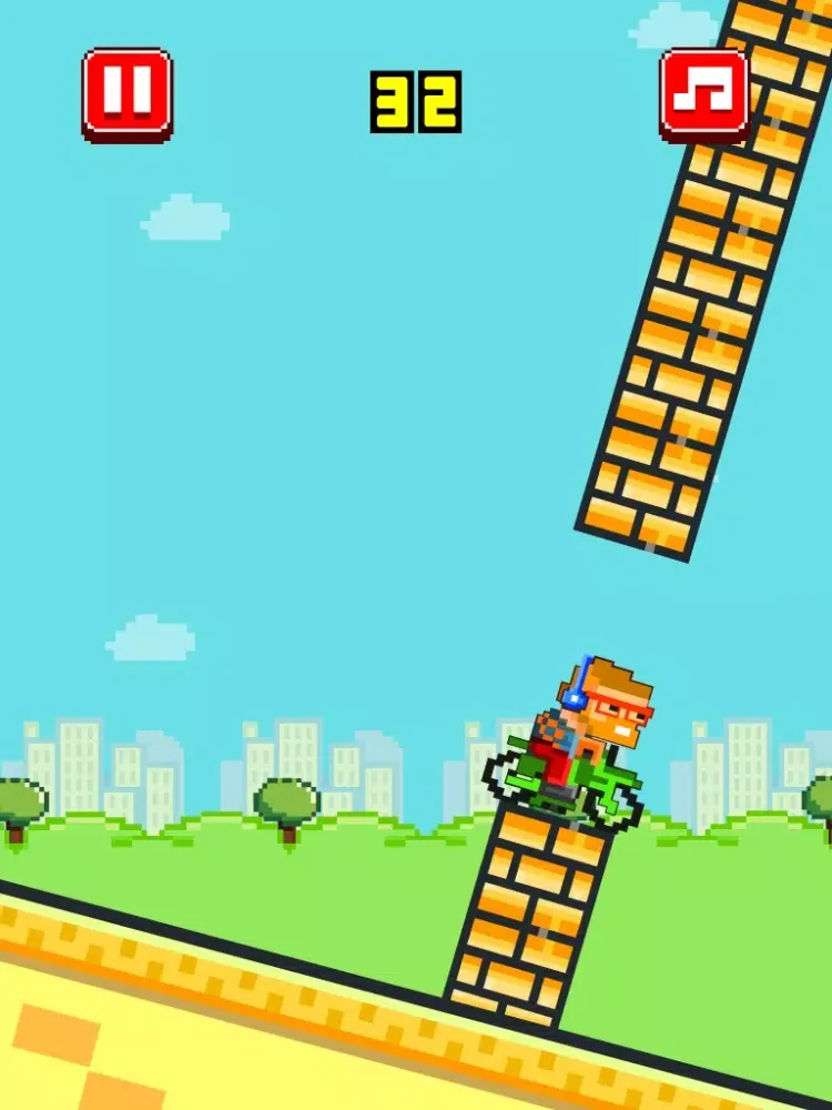 Tangkapan skrin Bike Heroes - Play Free 8-bit Pixel Moto Racing Games iPad 