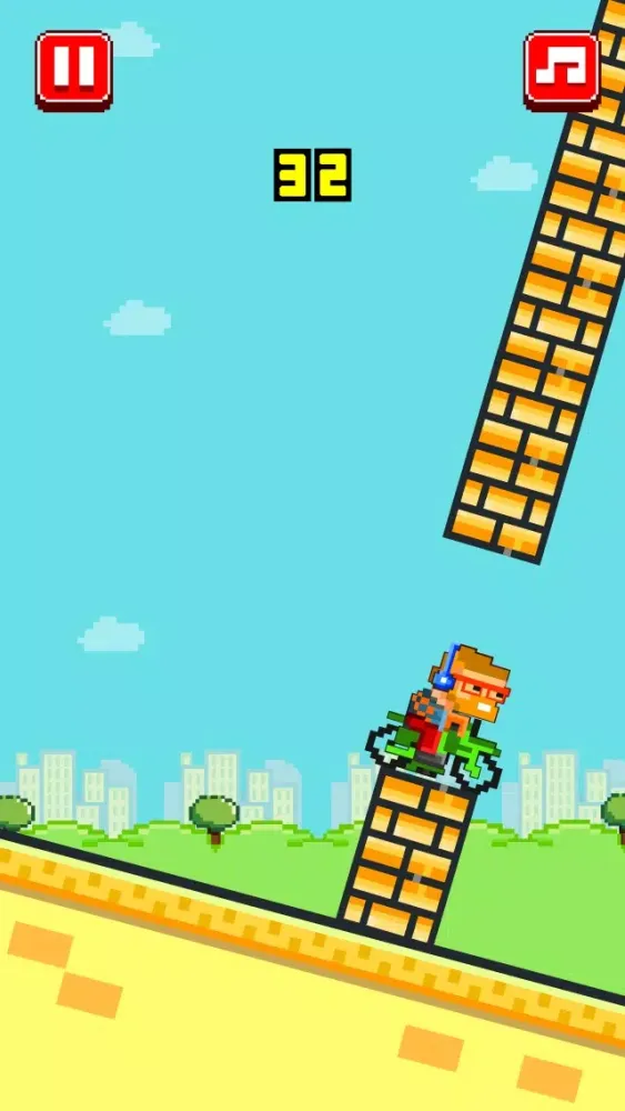 Tangkapan skrin Bike Heroes - Play Free 8-bit Pixel Moto Racing Games