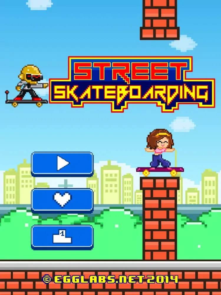 Street Skateboarding - Play Free 8-bit Retro Pixel Skating Games iPad  سکرین شاٹس