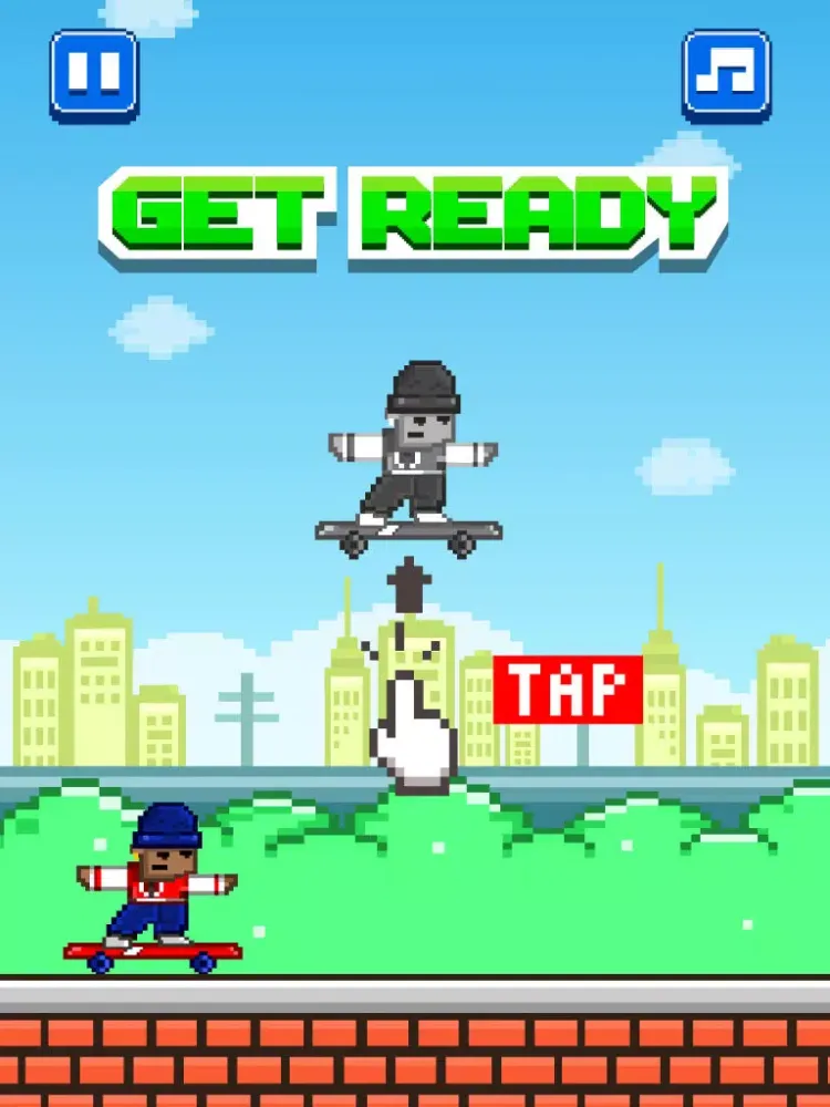 Street Skateboarding - Play Free 8-bit Retro Pixel Skating Games iPad  سکرین شاٹس