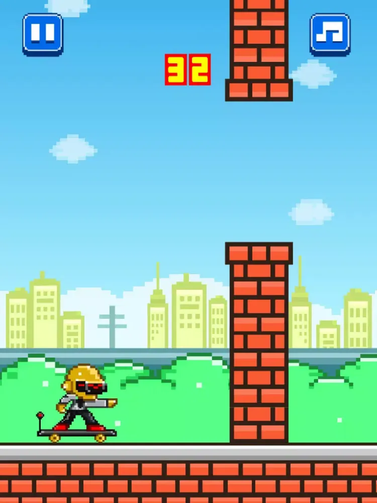 Street Skateboarding - Play Free 8-bit Retro Pixel Skating Games iPad  سکرین شاٹس