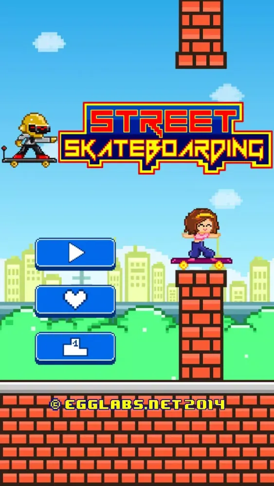 Street Skateboarding - Play Free 8-bit Retro Pixel Skating Games سکرین شاٹس