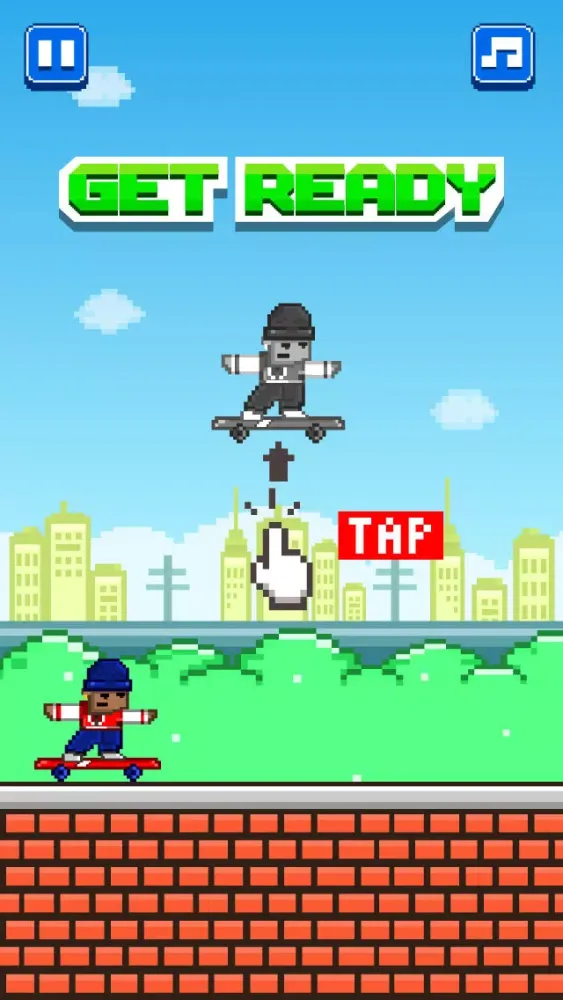 Street Skateboarding - Play Free 8-bit Retro Pixel Skating Games سکرین شاٹس