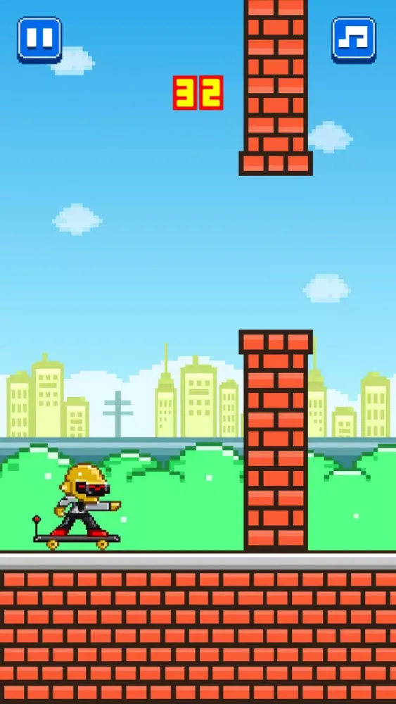 Street Skateboarding - Play Free 8-bit Retro Pixel Skating Games سکرین شاٹس