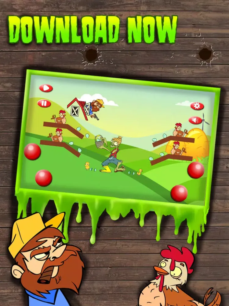 Ảnh chụp màn hình của Zombie & Eggs Madness Free Game iPad 
