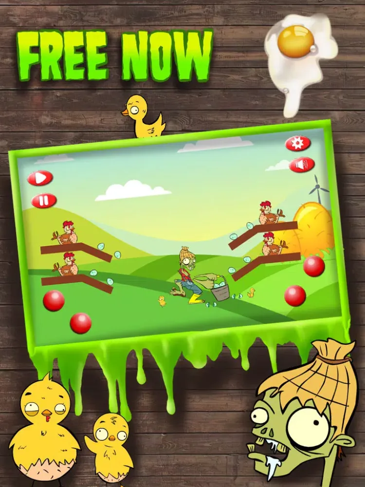 Ảnh chụp màn hình của Zombie & Eggs Madness Free Game iPad 