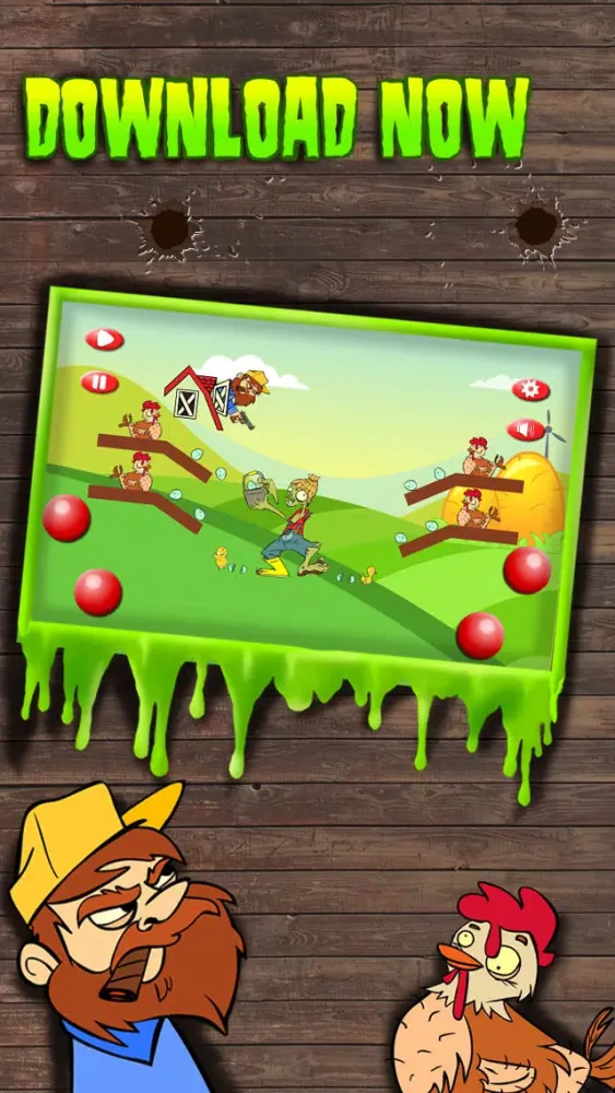 Ảnh chụp màn hình của Zombie & Eggs Madness Free Game