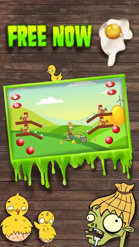 Ảnh chụp màn hình của Zombie & Eggs Madness Free Game