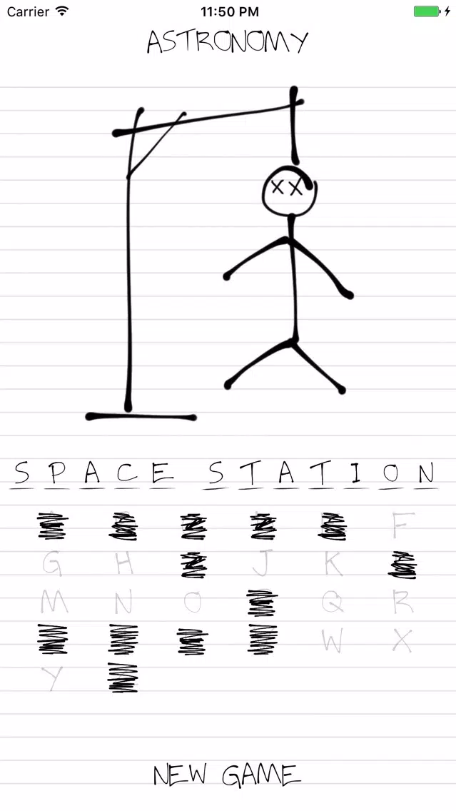 Hangman: Astronomy স্ক্রিনশট