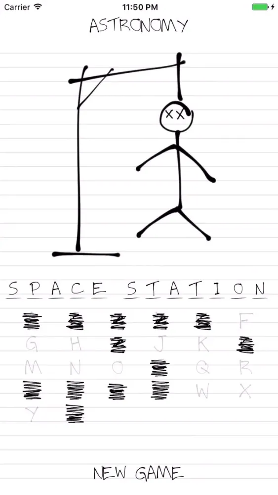 Hangman: Astronomy Screenshots