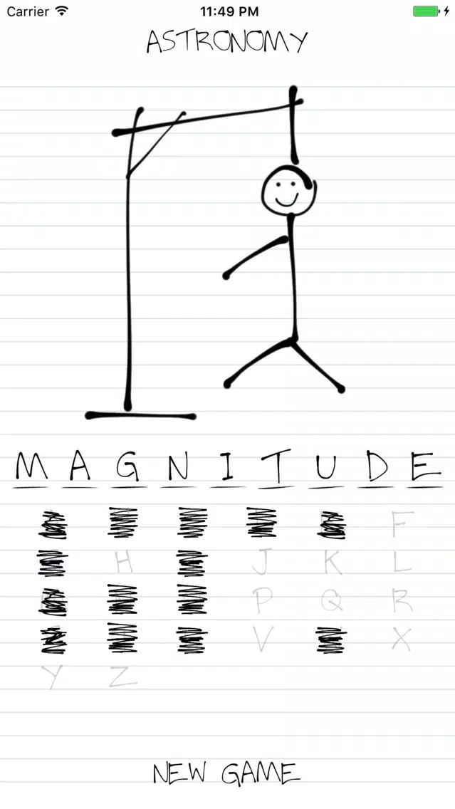 Hangman: Astronomy স্ক্রিনশট