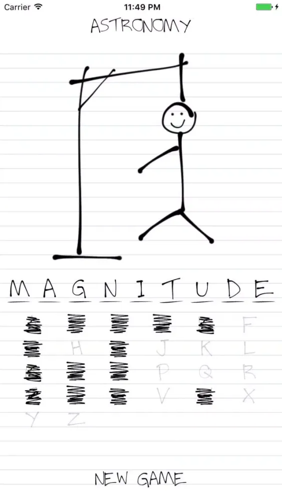 Hangman: Astronomy Screenshots