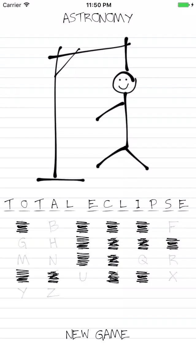 Hangman: Astronomy স্ক্রিনশট