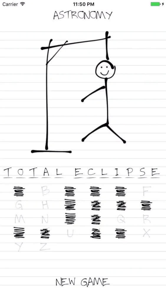 Hangman: Astronomy Screenshots