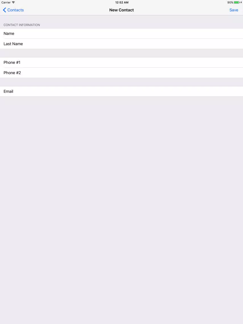 Fake Notes - Secret Contacts (Privacy) iPad  Screenshots