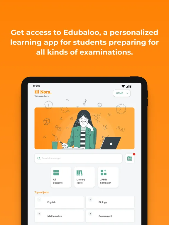 JAMB CBT + WAEC Past Questions iPad 应用截图