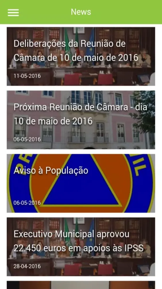 Captures d'écran de Município de Azambuja