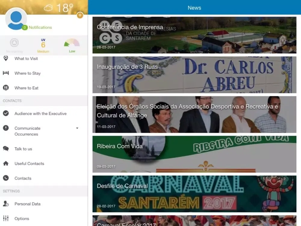 UF Cidade de Santarém iPad 應用截圖