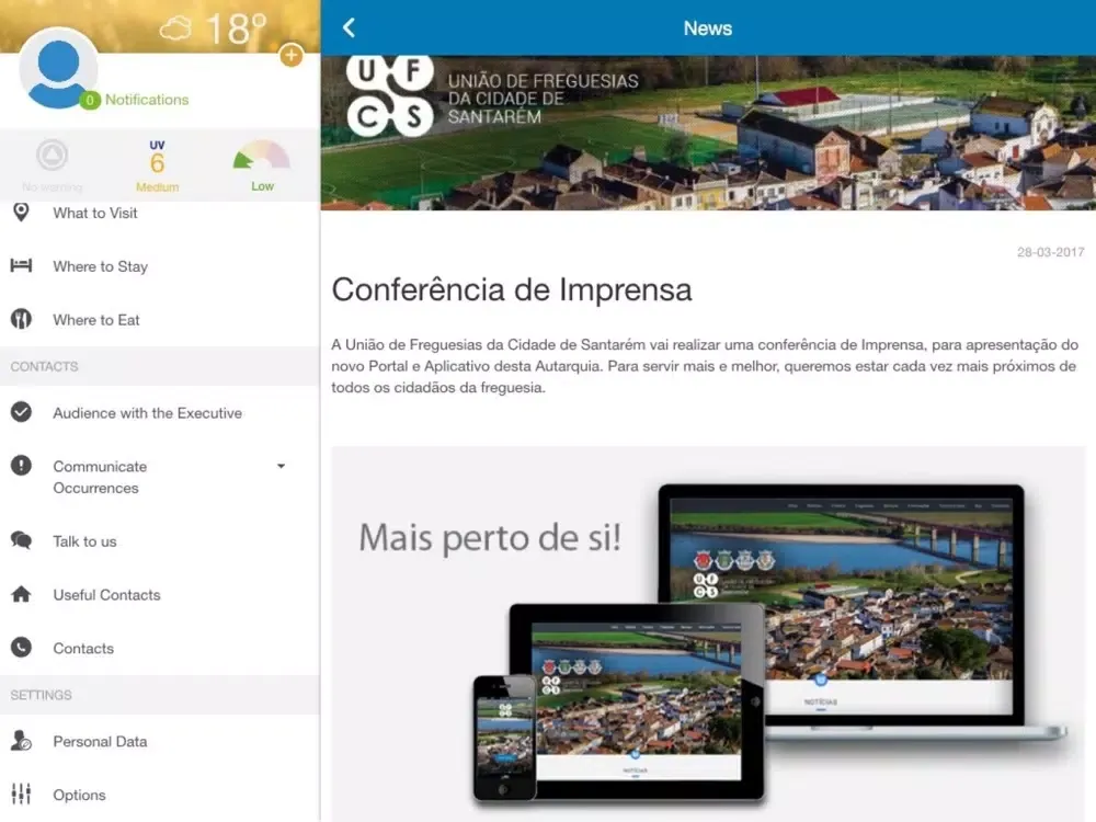 UF Cidade de Santarém iPad 應用截圖