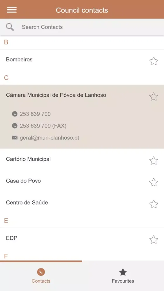 Tangkapan skrin Município da Póvoa de Lanhoso