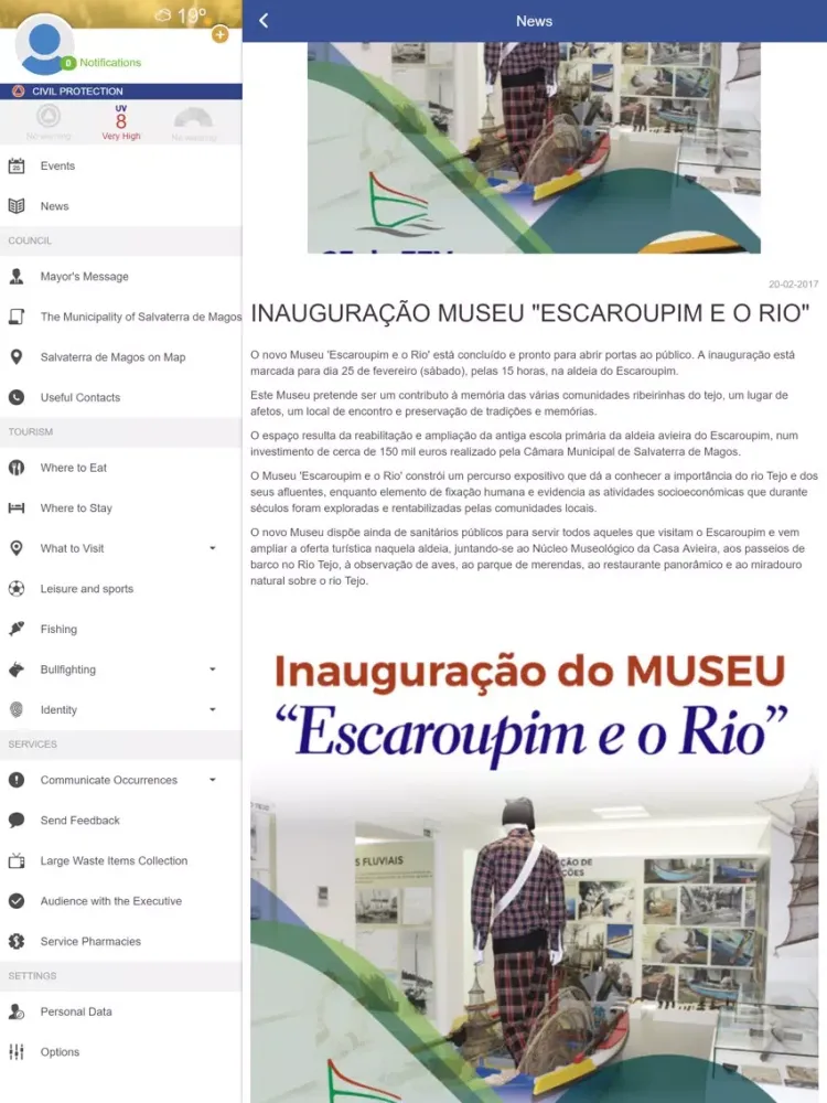 Município Salvaterra de Magos iPad 应用截图